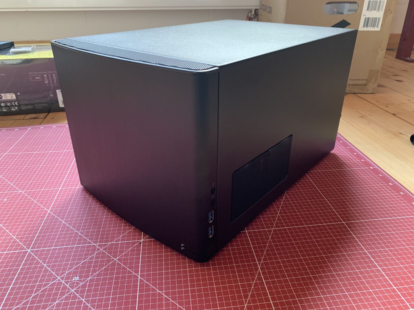 Cubic black computer chasis
