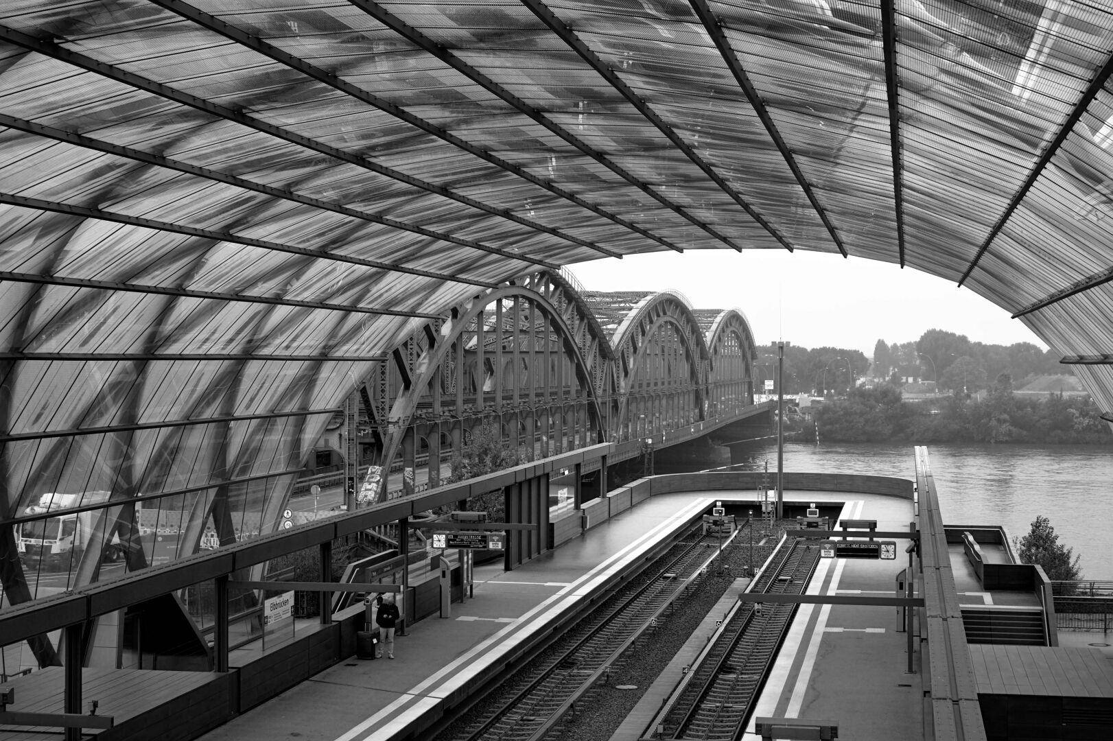 The Elbrücken U Bahn Station in Hamburg.