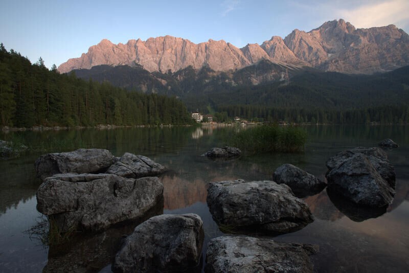 At the Eibsee, Zugspitze