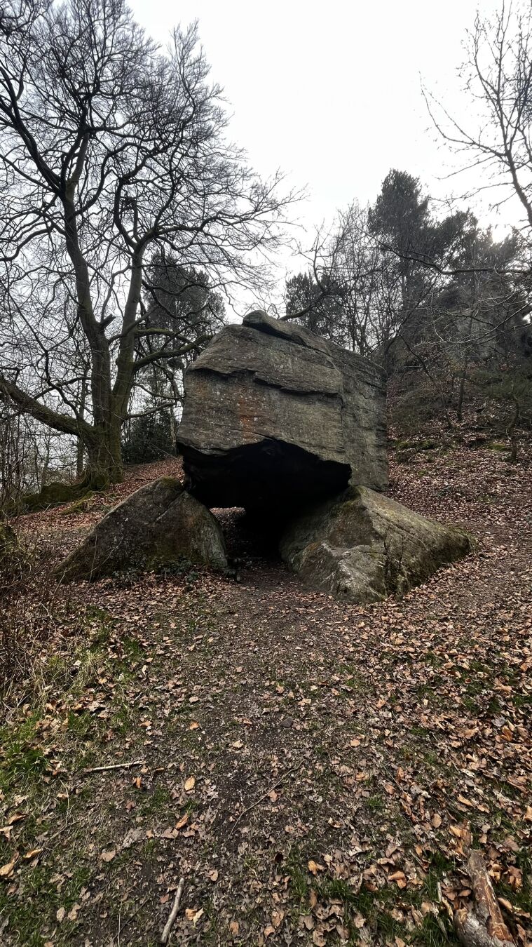 Gawton's stone, where the hermit Gawton lived.