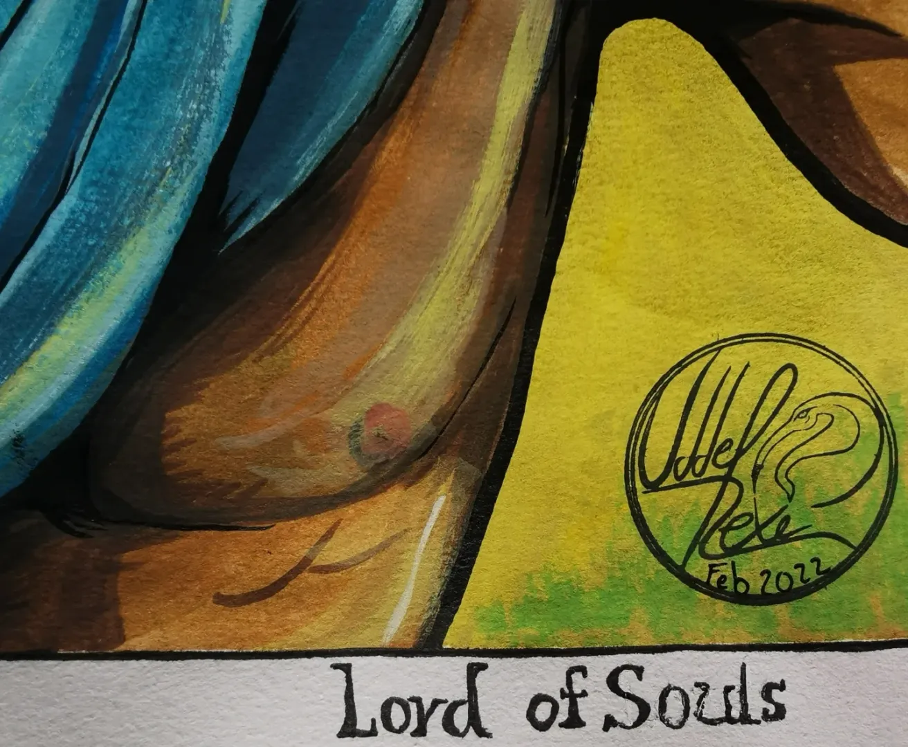 Close up of the first picture. Shows the right corner with my stamp.